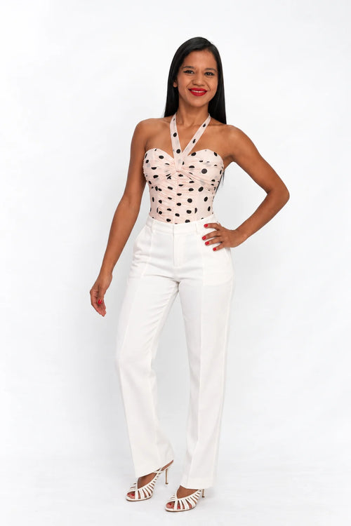 Arioma modelo 34, Rosa · lunares. Leslian · De pie (recreacion IA)