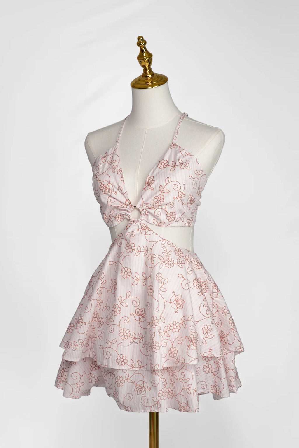 Arioma modelo 10, Floral rosado. Maniquí · Vista principal