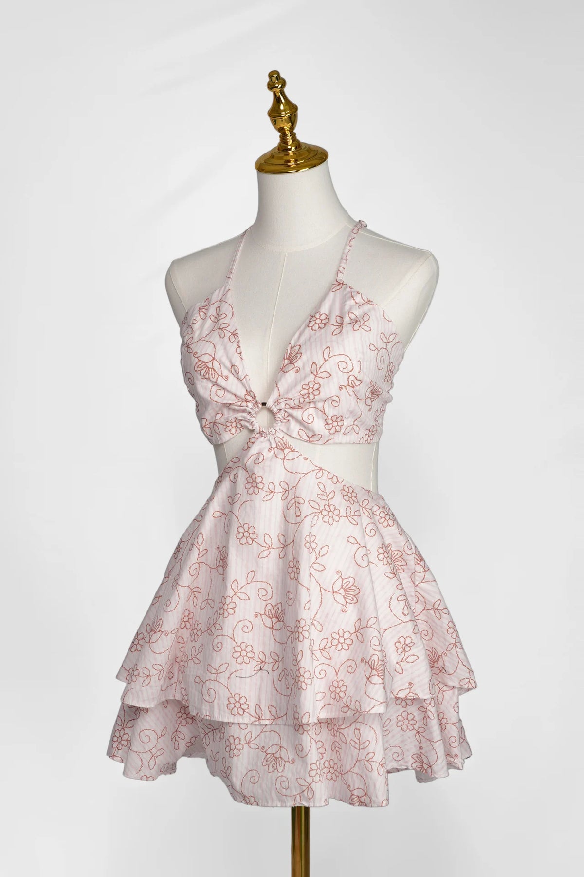 Arioma modelo 10, Floral rosado. Maniquí · Vista principal